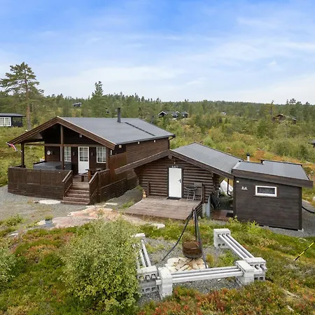 Ferienhaus Peaceful With View And Jacuzzi At Blefjell